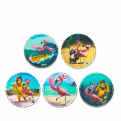 Klettie-Set (5-piece) MATT Flamingo